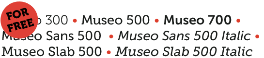 museo sans 300 free download